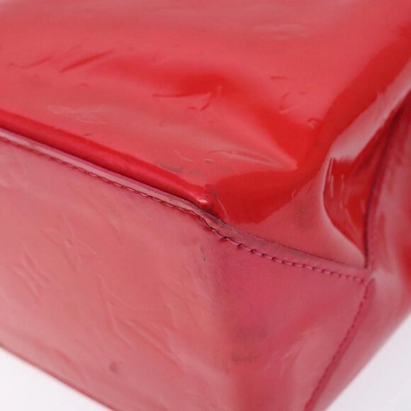 LOUIS VUITTON Monogram Vernis Reade PM Hand Bag Fuchsia Pink M91221 Auth 136883 - Picture 4 of 16